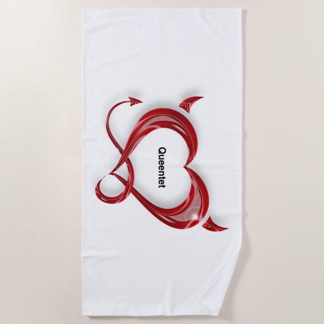 Serviette de plage Queentet (Devant)