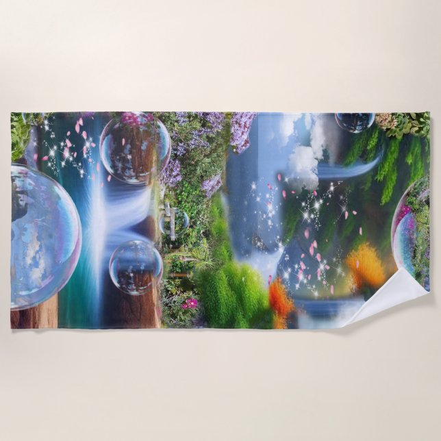 Serviette De Plage Quel monde merveilleux dans lequel je vis (Devant)