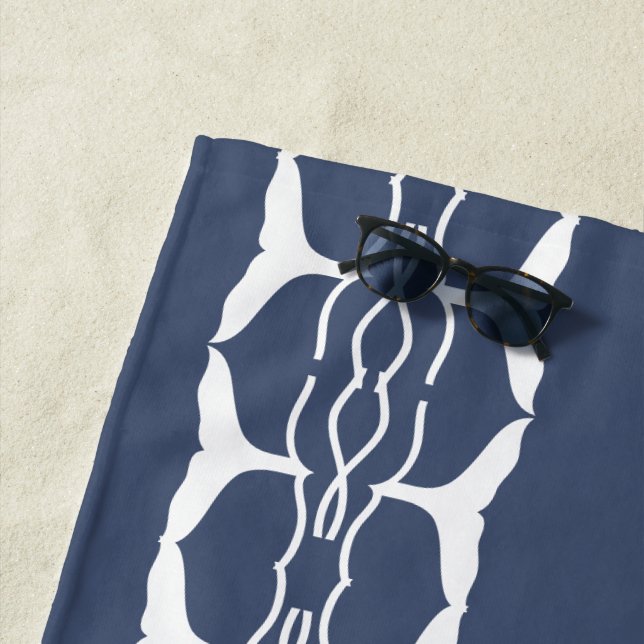 Serviette De Plage Queue de baleine (En situation)