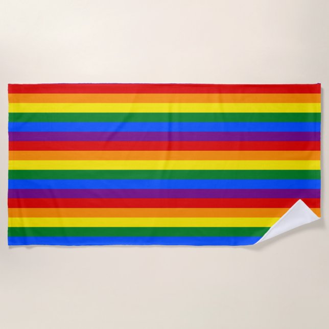 Serviette de plage Rainbow (Devant)