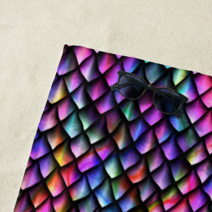 Serviette de plage Rainbow Dragon Scales