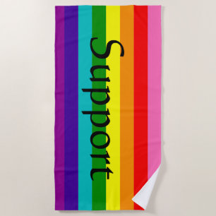 Serviette De Plage Rainbow, Gay et sympathisants