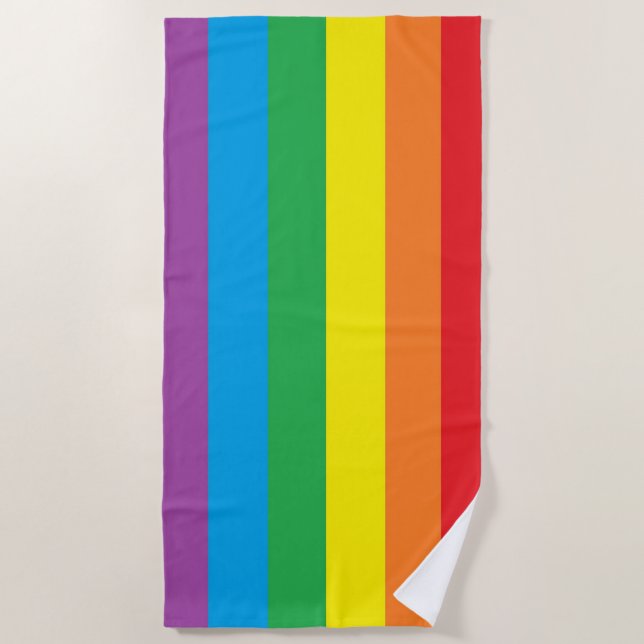 Serviette de plage "Rainbow Pride" (Devant)
