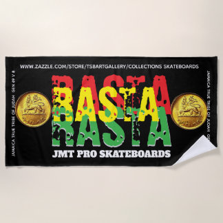 Serviette De Plage RASTA. JMT Beach Towel