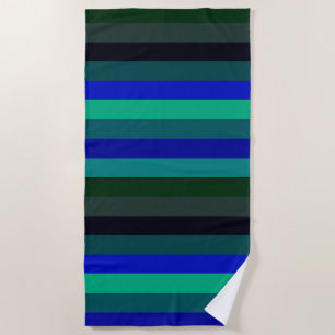 Serviette de plage rayée de Temps d'océan