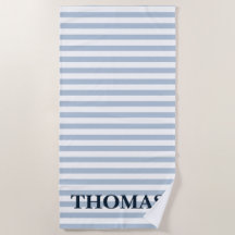Serviette de plage rayée personnalisée, Piscine no