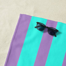 Rayures Bleu sarcelle et Violet lavande