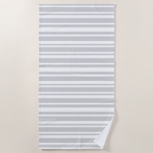 Serviette De Plage Rayures grises modernes