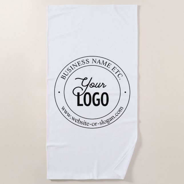Serviette De Plage Remplacement et personnalisation faciles du logo | (Devant)