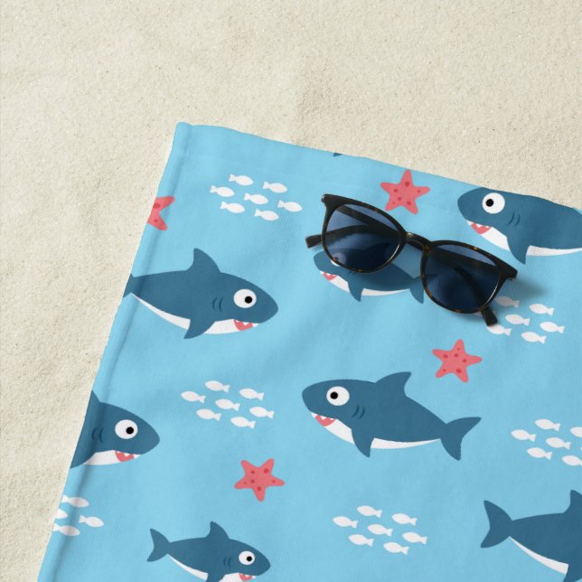 Serviette De Plage Requin (En situation)