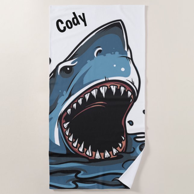 Serviette De Plage Requin (Devant)