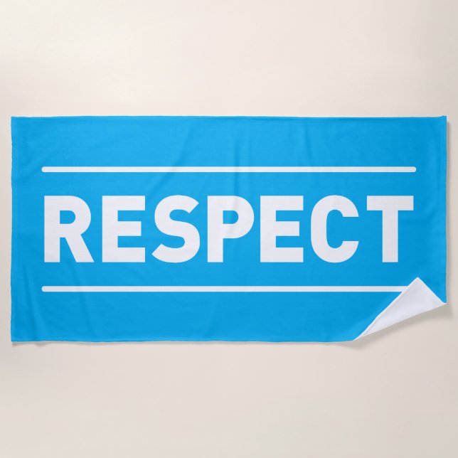 Serviette De Plage Respect (Devant)
