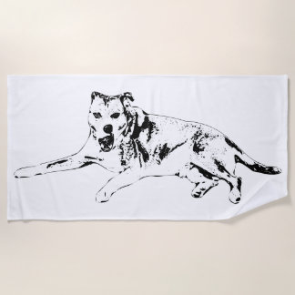 Serviette De Plage Restful Sun, Active Smile