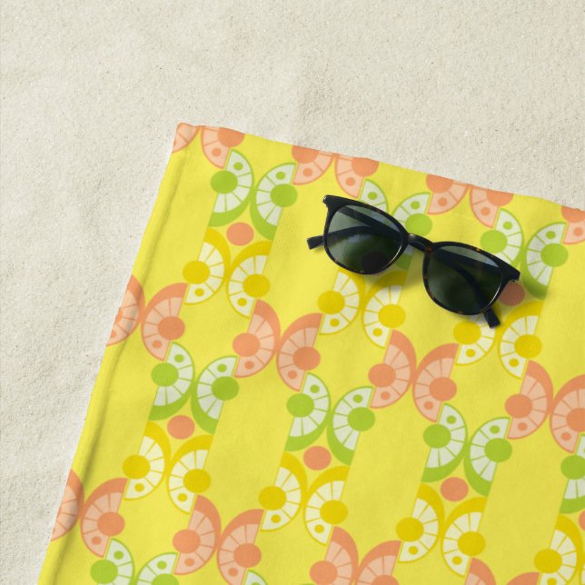 Serviette de plage Retro Citrus (En situation)