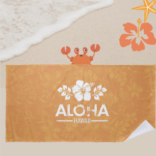 Serviette de plage Retro Hawaii Aloha