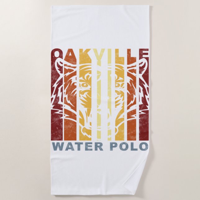 Serviette de plage Retro Oakville Water Polo (Devant)