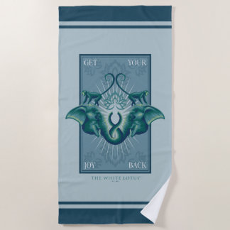 Serviette De Plage Retrouvez votre joie - Le Lotus Blanc