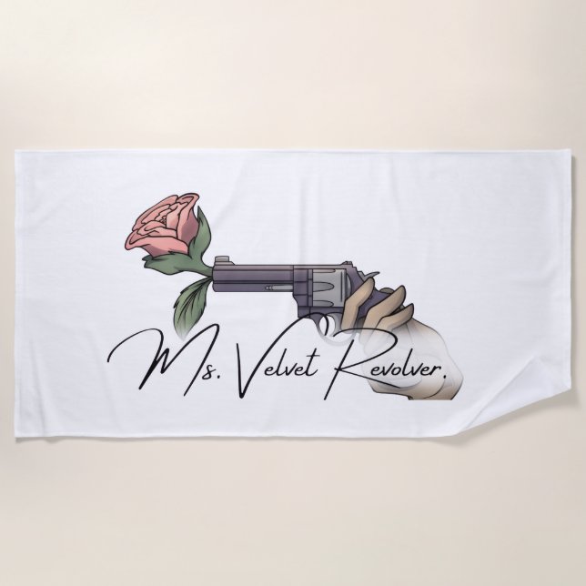 Serviette De Plage Rideau de douche - Mme Velvet Revolver (Devant)