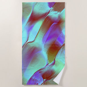 Serviette De Plage Roche polie en violet chromé