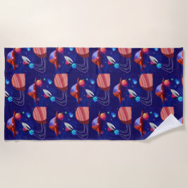 SERVIETTE DE PLAGE ROCKETSHIP