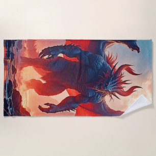 Serviette De Plage Roi Démon : Art de l'Ombre du Dragon Éternel