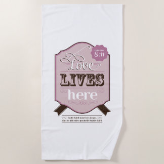 Serviette De Plage Romains de la bible chrétienne 8 romans aiment