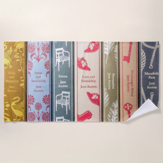 Serviette De Plage Romans de Jane Austen (Devant)