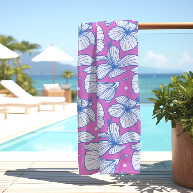 Serviette De Plage Rose tropical (Créateur téléchargé)