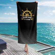 Roue de navire nautique de bienvenue personnalisée
