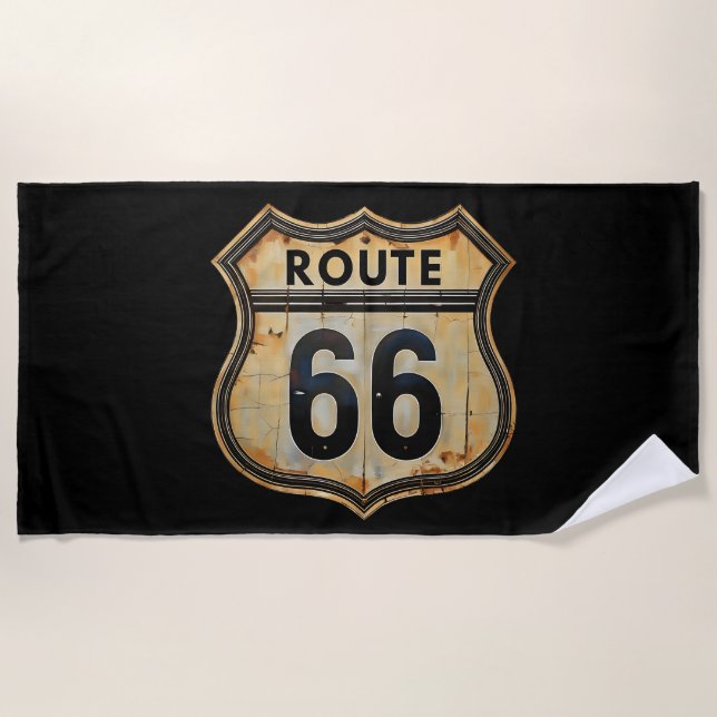 Serviette De Plage Route 66 (Devant)