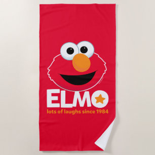 Serviette De Plage Rue Sésame   Elmo Beaucoup de rires depuis 1984