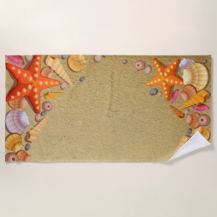 Serviette De Plage Sable et coquilles
