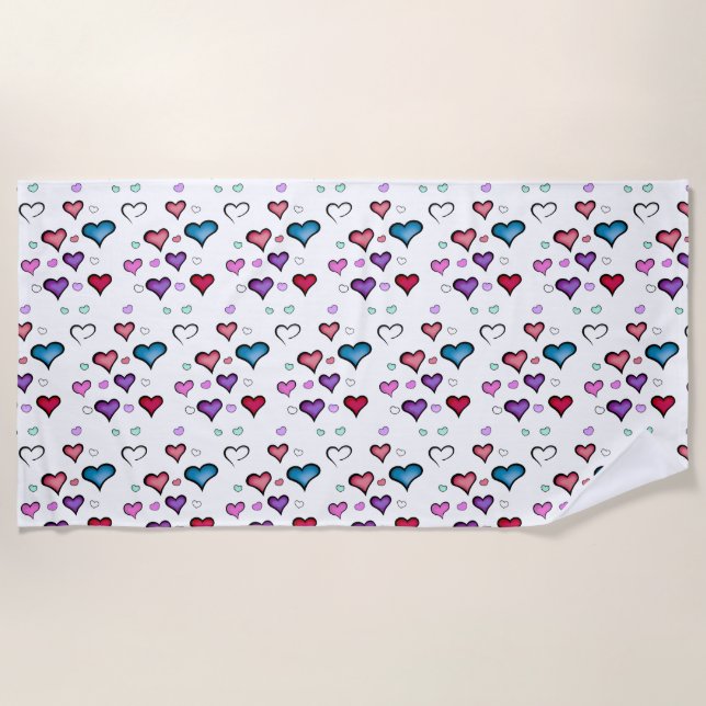 Serviette De Plage Saint Valentin (Devant)