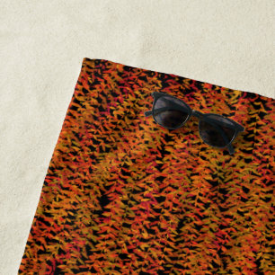 Serviette De Plage Saison d'automne Changement de couleurs Feuillage