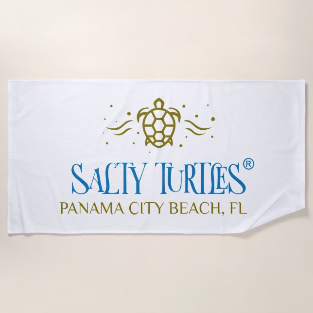 Serviette de plage Salty Turtles® (Devant)