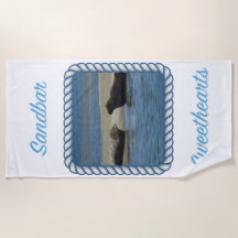 Serviette de plage Sandbar Sweethearts