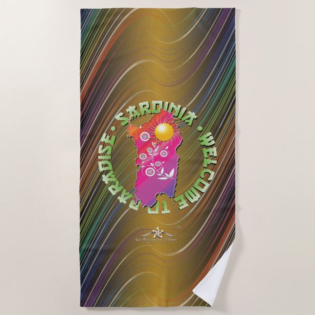 Serviette De Plage Sardaigne (Devant)