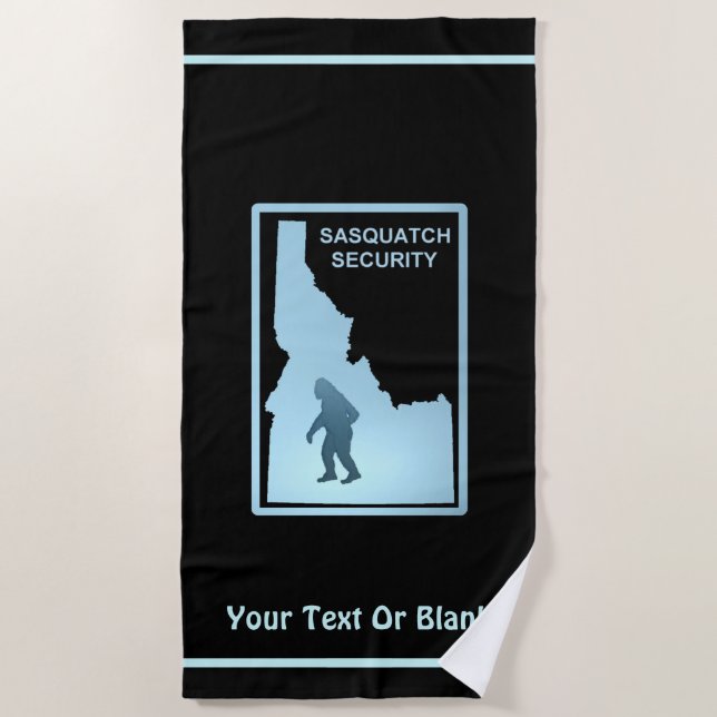 Serviette De Plage Sasquatch Security - Idaho (Devant)