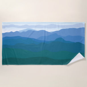 Serviette De Plage Scène des montagnes