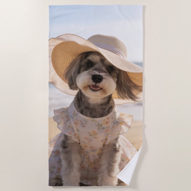 Serviette de plage Schnauzer  (Devant)