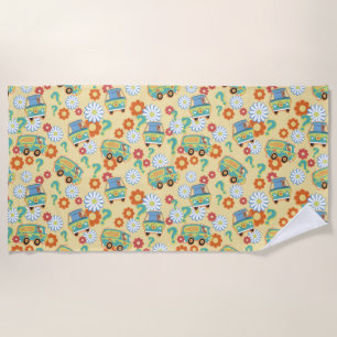 Serviette De Plage Scooby-Doo Mystery Motif de fleurs