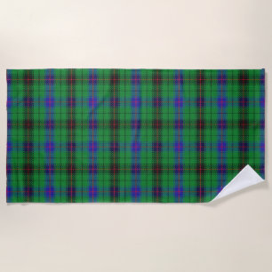 Serviette De Plage Scottish Accents Clan Davidson Tartan