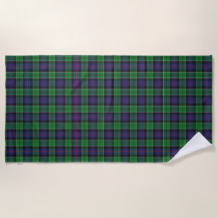 Serviette De Plage Scottish Accents Clan Leslie Chasse Tartan
