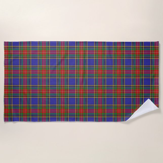 Serviette De Plage Scottish Accents Clan MacBeth Tartan (Devant)