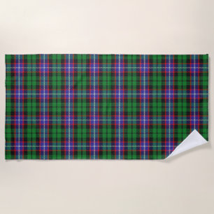 Serviette De Plage Scottish Accents Clan Russell Tartan