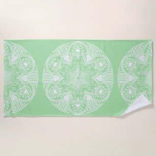 Serviette De Plage Seafoam Mandala