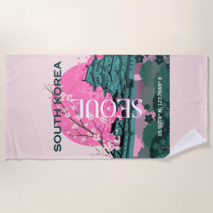 Serviette De Plage Séoul Corée du Sud