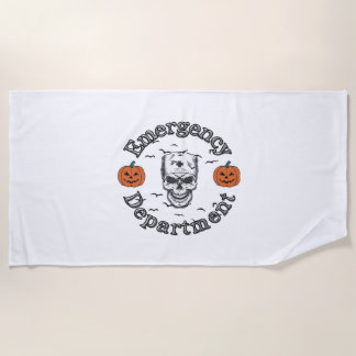 Serviette De Plage Service D'Urgence Er Nurse Skeleton Hallo