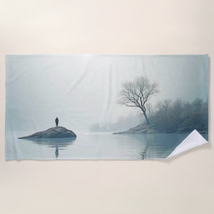 Serviette De Plage Seul dans la conception de la fosse
