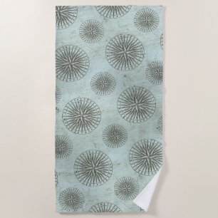 Serviette De Plage Shanty vintage   Ephémère de Compass Steampunk